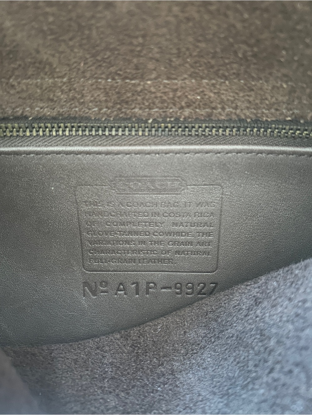 Coach Brown Leather Crossbody Satchel with Top Handle - Picture 2 of 2